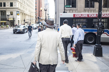 businessman in a city