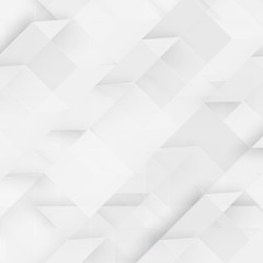 Wall Mural - vector abstract geometric shape from gray cubes.