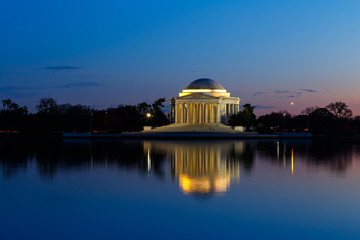 Fototapete - Jefferson Memorial at Night