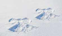 Two Figures In The Snow Angel