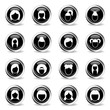 © ayax - Woman hairstyle chrome icons for web