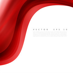 Wall Mural - Red background curve. 