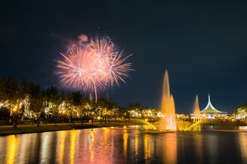 Fireworks in KING RAMA 9 