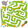 Maze game: help bunny get to the carrot
