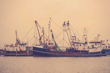 Fishing boats in the harbor