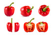 Red Sweet bell pepper (capsicum)