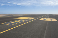 Directional Sign Markings On A Runway