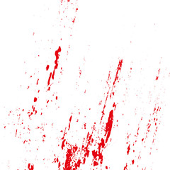 Sticker - Grunge blood splatters on a white background. Vector illustration