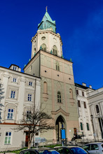Trynitarska Tower Near John Baptist Cathedral. Lublin, Poland.