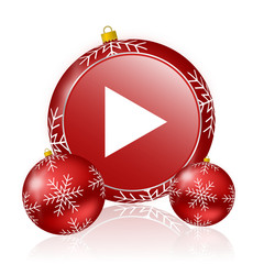 Poster - play christmas icon