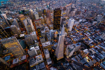 Fototapete - Aerial view of San Francisco