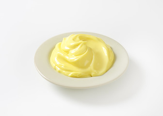 Wall Mural - plate of mayonnaise