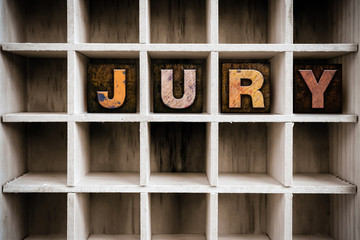 Sticker - Jury Concept Wooden Letterpress Type in Drawer