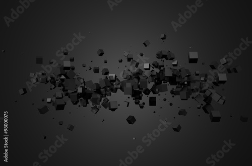 streszczenie-renderowania-3d-chaotycznych-kostek