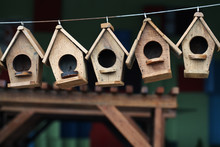 Wooden Bird House.