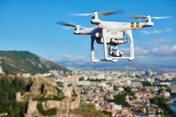 Wall Mural - drone quadrocopter with digital camera