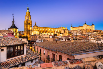 Fototapete - Toledo, Castilla la Mancha, Spain