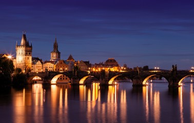 Wall Mural - Historic Charles Bridge in Prague, Czech Republic