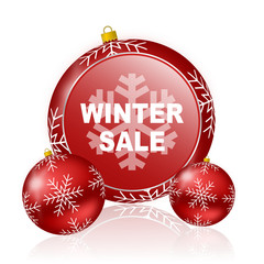 Leinwandbilder - winter sale christmas icon