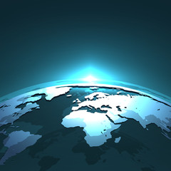 Wall Mural - abstract earth planet background