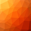 orange abstract background of triangles low poly