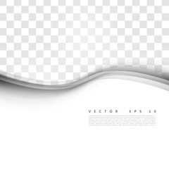 Wall Mural - Vector white of wavy banner. 