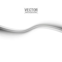 Wall Mural - Vector white of wavy banner. 