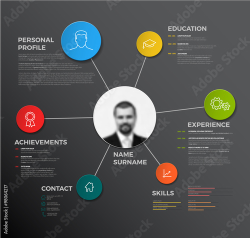 Creative Cv Resume Template Stock Vector Adobe Stock