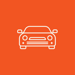 Canvas Print - Car line icon.