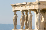 Caryatids statues at Acropolis in Greece.
