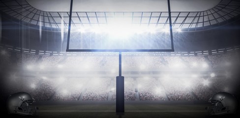 Poster - Composite image of american football helmet