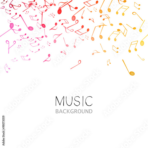 Fotografía Vector Illustration of an Abstract Music Design