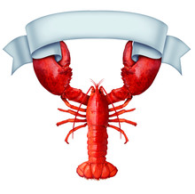 Lobster Banner Ribbon