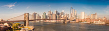 Brooklyn Bridge And Downtown Manhattan, Panoramic View
