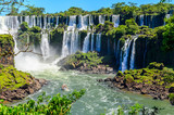 Fototapeta  - Iguazu falls view from Argentina
