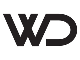 Poster - WD Letter Identity Monogram Logo