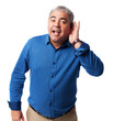 © asierromero - portrait of a mature man trying to hear something