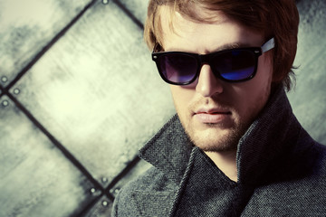 young man in sunglasses