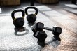 © Wavebreak Media - Exercise equipment in the studio