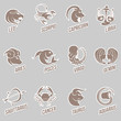 © cidepix - Zodiac Star Signs Sticker Designs