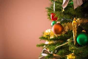 Sticker - Christmas tree background with copy space