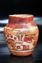 Pre Columbian Warrior Vase.