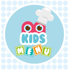 Canvas Print - kids menu design 