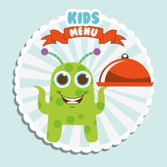 Sticker - kids menu design 