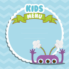 Sticker - kids menu design 