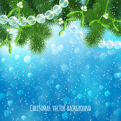 Wall Mural - Realistic Christmas background