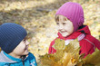 © lozochka - brother and sister in autumn