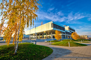 Museum of contemporary art in Zagreb exterior