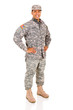 military serviceman posing