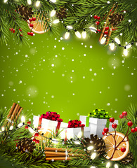 Wall Mural - Christmas background